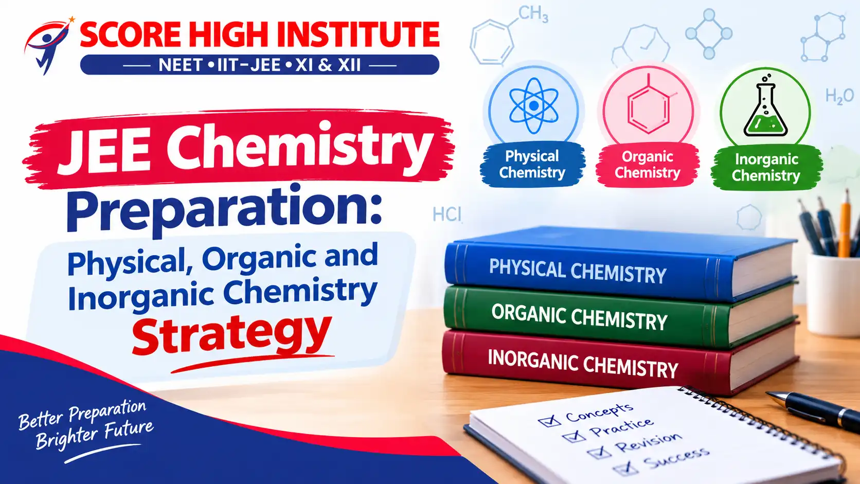 JEE Chemistry Preparation Strategy for Physical, Organic and Inorganic Chemistry – Score High Institute