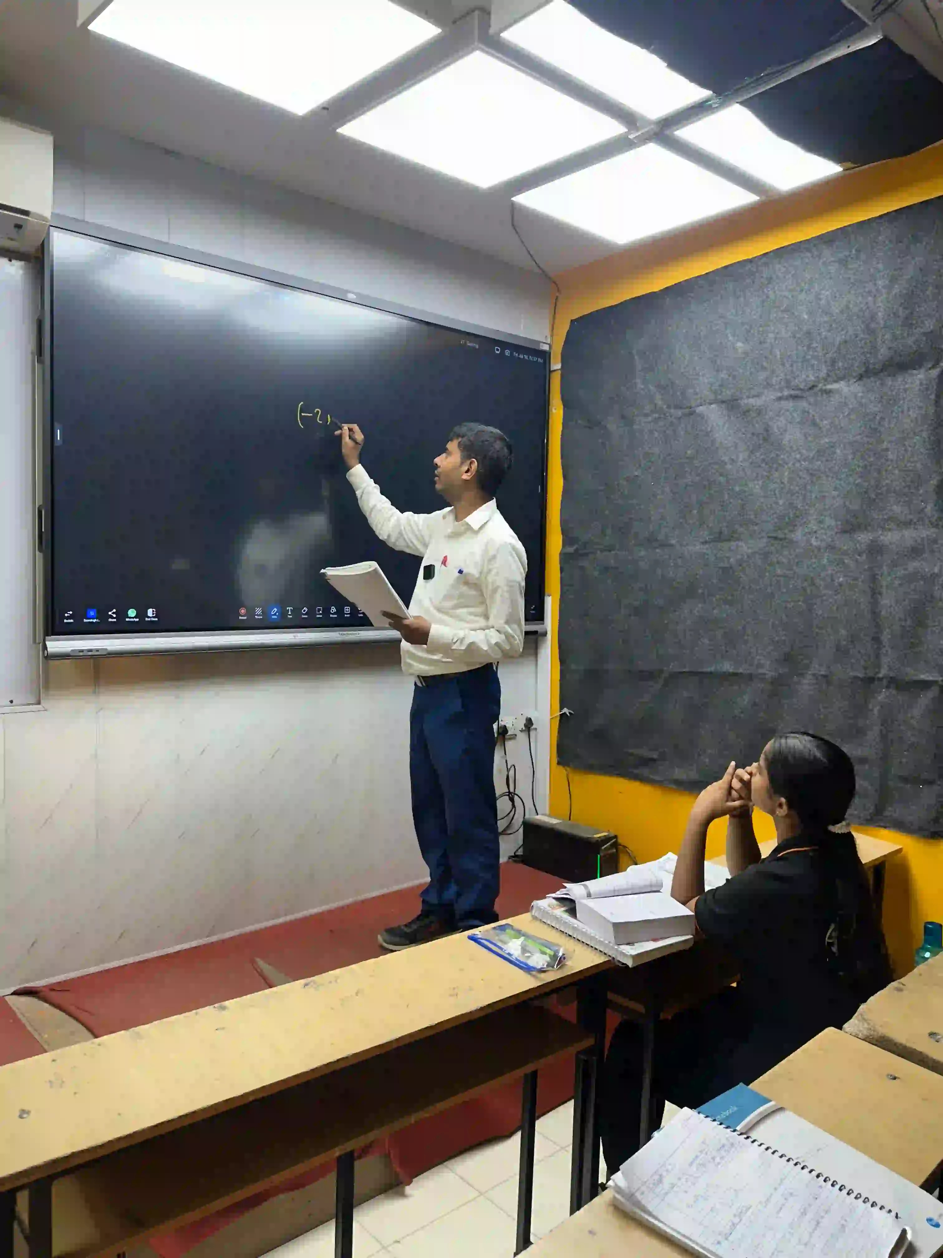 NEET students attending a classroom preparation session